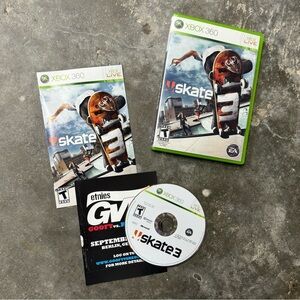Skate 3 Xbox 360 Complete CIB EA Skateboarding Game
